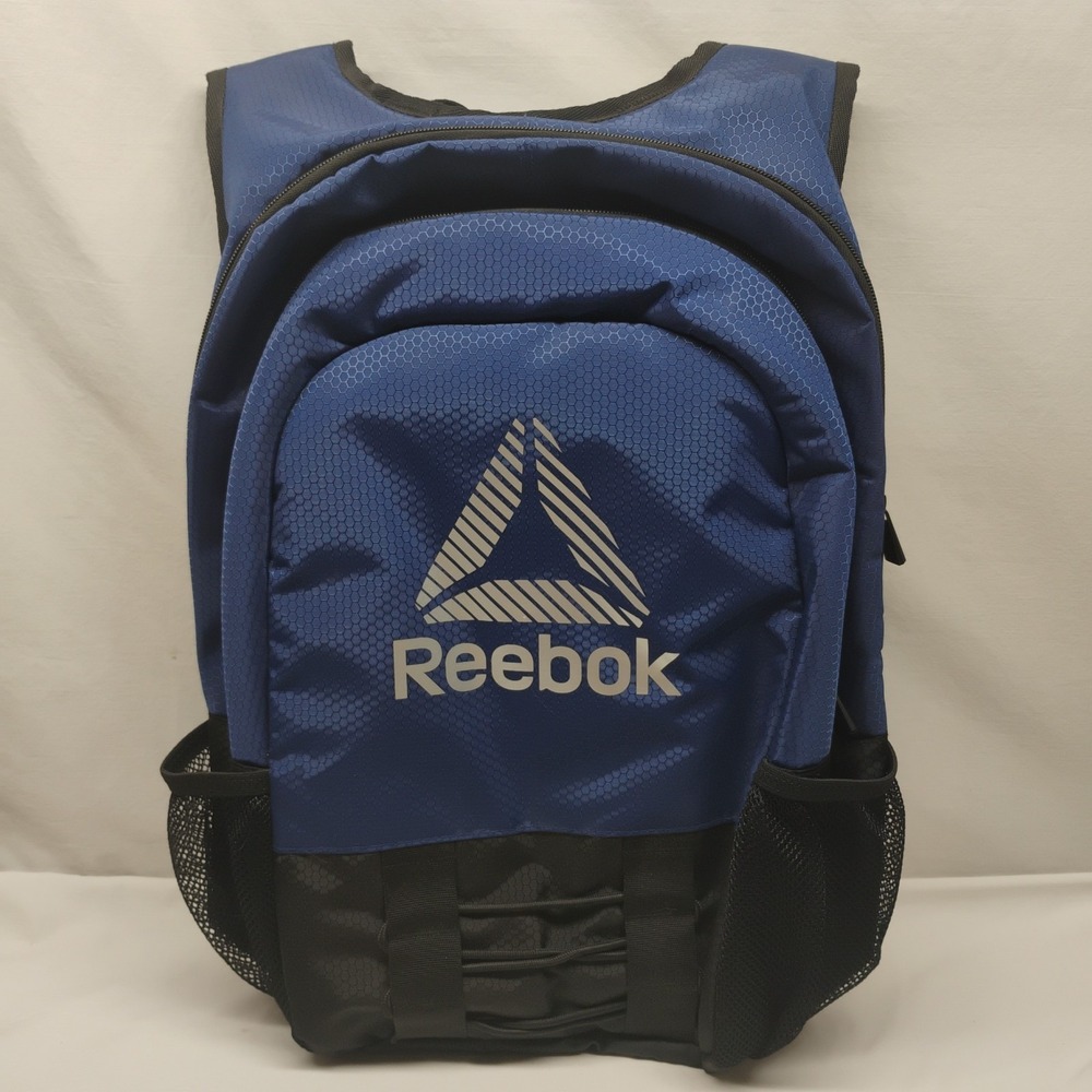 NWT Reebok Basecamp Backpack Navy Blue Laptop Pocket School Work College Sports